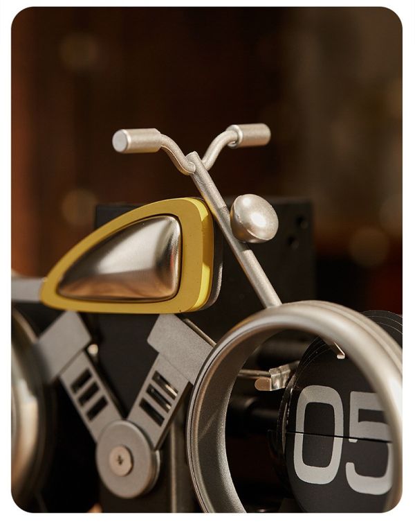 【史派克工廠】結單免運26年1月 MIDCLOCK 桌面自動翻頁時鐘 摩托車 12小時制 3色 1224 MIDCLOCK 桌面自動翻頁時鐘 摩托車 12小時制 3色