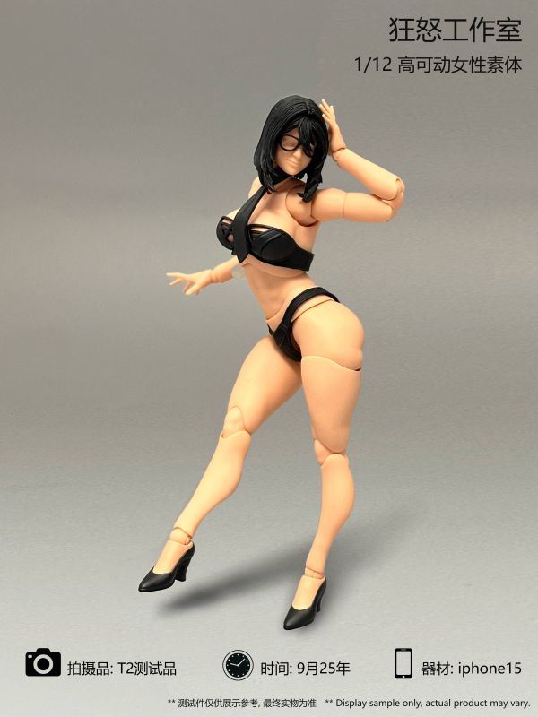 【史派克工廠】預購免運25年10月 狂怒工作室 高可動女性美學素體 可動人偶 1/12 1017 狂怒工作室 高可動女性美學素體 可動人偶 1/12