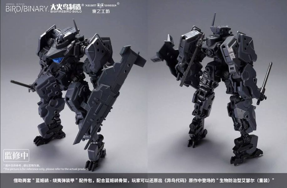 【史派克工廠】結單免運25年9月 大火鳥製造 異鳥代碼 藍姬鶲+燒夷彈裝甲 套裝 配件包 0819 大火鳥製造 異鳥代碼 藍姬鶲+燒夷彈裝甲 套裝 配件包
