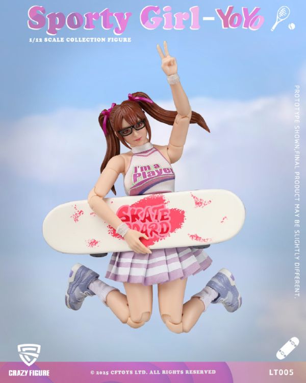 【史派克工廠】預購25年Q3 CFTOYS 1/12 運動女孩 悠悠 可動人偶 LT005 15cm 0519 CFTOYS 1/12 運動女孩 悠悠 可動人偶 LT005 15cm