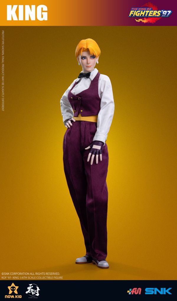 【史派克工廠】結單 預購免運Q2 SNK 星之子工作室 吞時工作室 拳皇’97 瓊 KING 1/6 可動 布衣 1123 SNK 星之子工作室 吞時工作室 拳皇’97 瓊 KING 1/6 可動 布衣