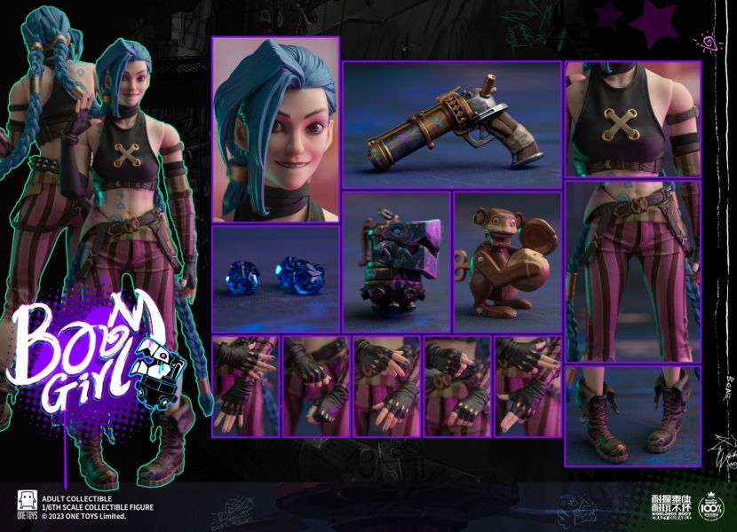 【史派克工廠】結單 預購免運Q1 Onetoys 1/6 英雄聯盟 奧術 吉茵珂絲 OT020普通 &OT021豪華 1013 Onetoys 1/6 英雄聯盟 奧術 吉茵珂絲 OT020普通 &OT021豪華