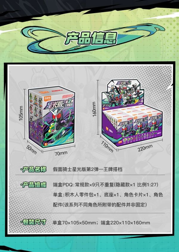 【史派克工廠】結單免運25年1月 布魯可 積木人 假面騎士 星光版第2彈 王牌搭檔 1220 布魯可 積木人 假面騎士 星光版第2彈 王牌搭檔