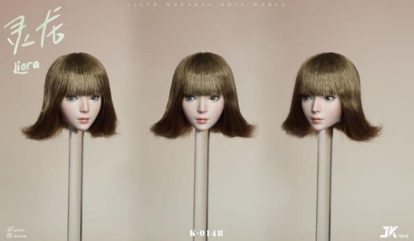 【史派克工廠】預購免運26年Q2 JKTOYS 1/6 亞洲美女頭雕 靈龍 可動眼 K-014ABC 共3款 0409 JKTOYS 1/6 亞洲美女頭雕 靈龍 可動眼 K-014ABC 共3款