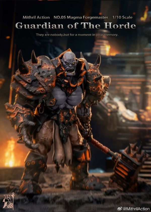 【史派克工廠】現貨免運 秘銀工作室 1/10 部落守衛05 熔岩鑄造者 獸人 可動人偶 0204 秘銀工作室 1/10 部落守衛05 熔岩鑄造者 獸人 可動人偶