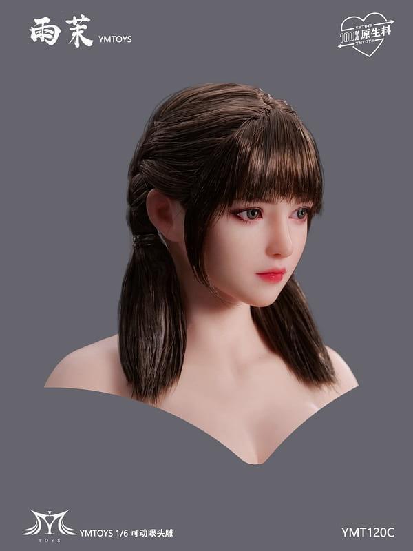 【史派克工廠】預購免運27年Q1 YMTOYS 1/6 雨茉 高仿真植髮女頭雕 YMT120ABCD 共4款 0716 YMTOYS 1/6 雨茉 高仿真植髮女頭雕 YMT120ABCD 共4款