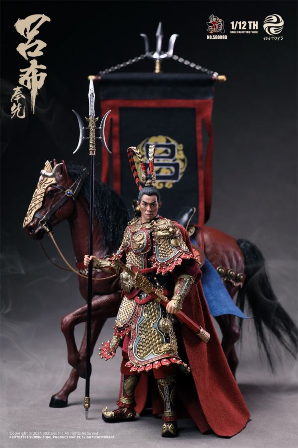 【史派克工廠】結單免運25年Q1 303TOYS 1/12 掌上三國 呂布 奉先 單人版SG009 人馬旗版 1204 303TOYS 1/12 掌上三國 呂布 奉先 單人版SG009 人馬旗版