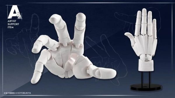 【史派克工廠】結單9月 加加美高浩×壽屋 ArtistSupport Item 終極手部模型 男手 白色右手 0312 加加美高浩×壽屋 ArtistSupport Item 終極手部模型 男手 白色右手