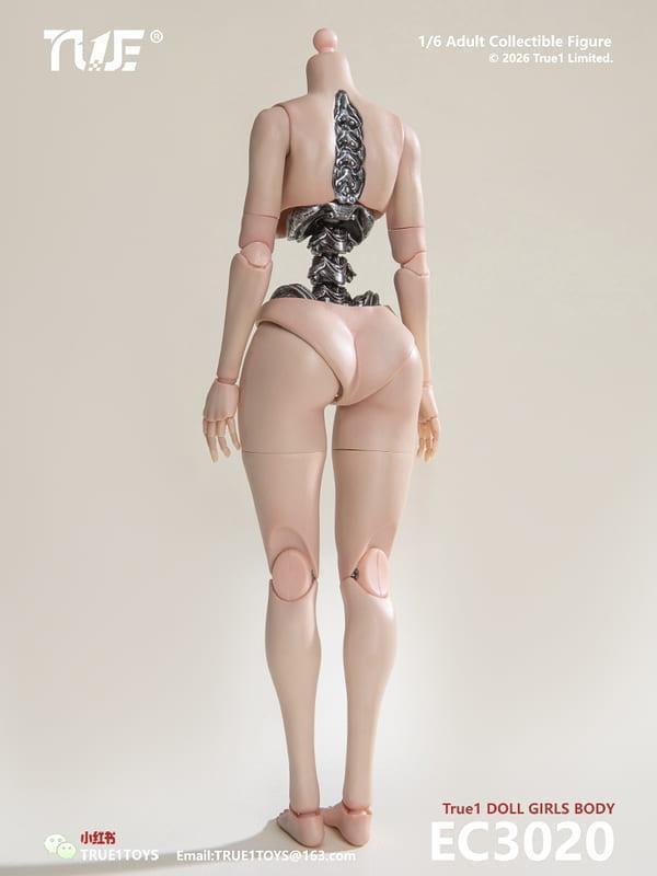【史派克工廠】預購免運26年Q4 True1Toys 1/6 半機械式可動女素體 白肌色 中胸 & 大胸 0812 True1Toys 1/6 半機械式可動女素體 白肌色 中胸 & 大胸