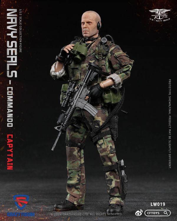 【史派克工廠】結單 預購免運25年Q1 Crazy Figure 1/12 海豹特種部隊 突擊小隊隊長 LW019 0619 Crazy Figure 1/12 海豹特種部隊 突擊小隊隊長 LW019