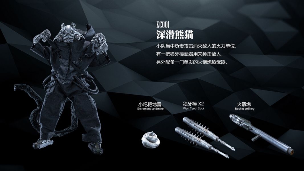 【史派克工廠】結單 預購23年Q4 KC001-4 深潛熊貓 & 鬣蜥獵手 & 暗黑三目魚 & 三人套裝 訂 0525 KC001-4 深潛熊貓 & 鬣蜥獵手 & 暗黑三目魚 & 三人套裝 訂