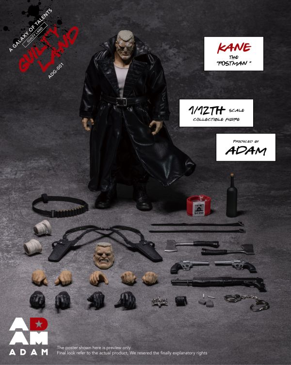 【史派克工廠】預購免運26年Q2 ADAM-ADG-001 1/12 極惡之都 郵差 凱恩 1017 ADAM-ADG-001 1/12 極惡之都 郵差 凱恩