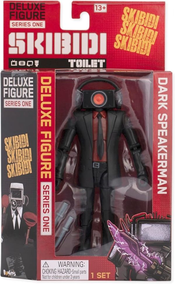 【史派克工廠】結單25年6月 馬桶人 玄色音響人 6吋 可動公仔 0617 馬桶人 玄色音響人 6吋 可動公仔