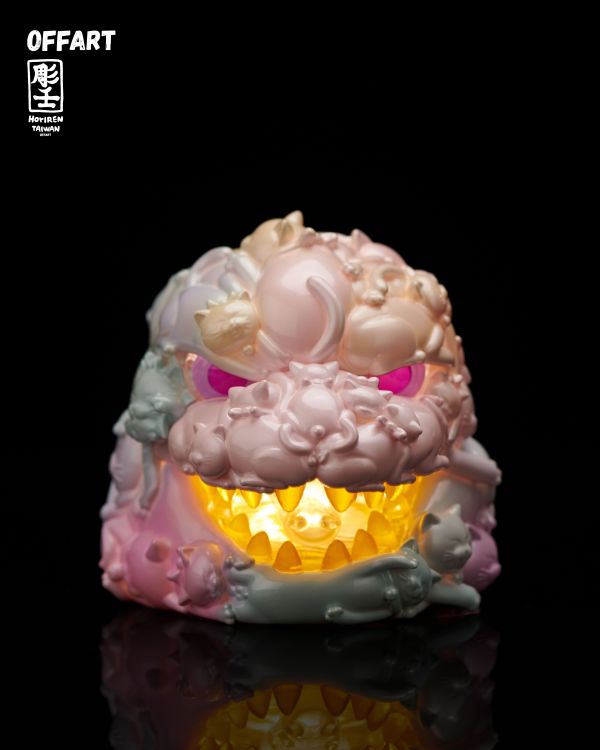 【史派克工廠】結單免運26年2月 OFF ART 百貓紅蓮 Mini迷你招財頭雕 甜蜜糖霜版 1204 OFF ART 百貓紅蓮 Mini迷你招財頭雕 甜蜜糖霜版