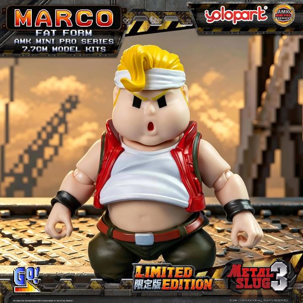 【史派克工廠】現貨不挑盒 免運 YOLOPARK AMK MINI PRO Metal Slug3 Marco 胖子模式限定版 YOLOPARK AMK PRO 變形金剛 萬獸崛起 鏡像柯博文