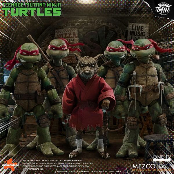 【史派克工廠】預購免運Q4 Mezco toys one:12 忍者龜 MEZ75506 可動 4入套組 訂 0617 Mezco toys one:12 忍者龜 MEZ75506 可動 4入套組 訂