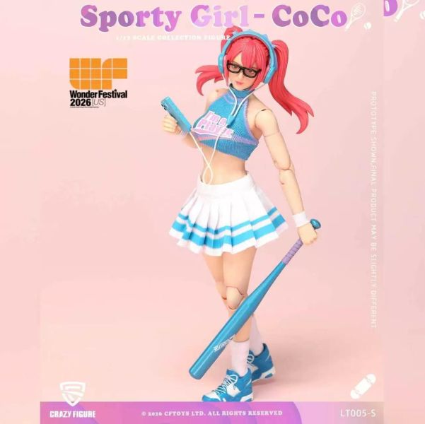 【史派克工廠】結單免運26年Q4 CFTOYS 26WF 美國限定 運動少女 可可 1/12 可動人偶 0427 CFTOYS 26WF 美國限定 運動少女 可可 1/12 可動人偶