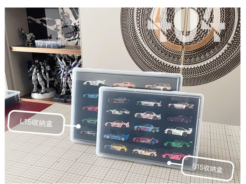 【史派克工廠】結單免運26年4月 404模型收納 風火輪小車 S15 L15 X15 透明收納盒 0330 404模型收納 風火輪小車 S15 L15 X15 透明收納盒