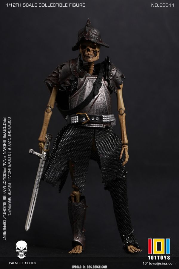 【史派克工廠】結單免運25年Q1 101TOYS 1/12 掌上精靈系列 骷髏中世紀 騎士ABC ES010 1213 101TOYS 1/12 掌上精靈系列 骷髏中世紀 騎士ABC ES010
