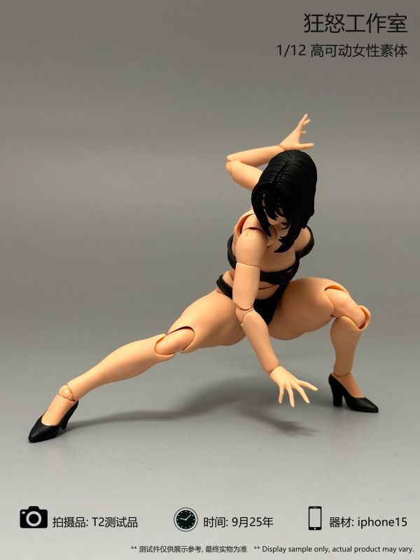 【史派克工廠】預購免運25年10月 狂怒工作室 高可動女性美學素體 可動人偶 1/12 1017 狂怒工作室 高可動女性美學素體 可動人偶 1/12