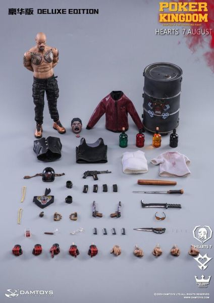 【史派克工廠】結單免運24年Q4 DAMTOYS 1/6 撲克王國系列-紅桃7 奧格斯格 GK029-ABCDE 0627 DAMTOYS 1/6 撲克王國系列-紅桃7 奧格斯格 GK029-ABCDE