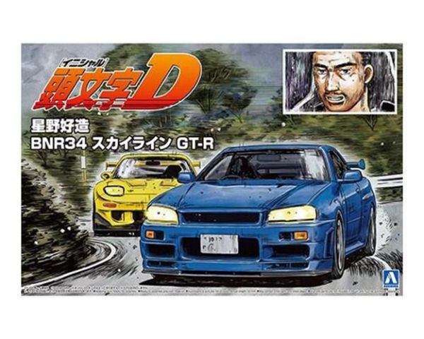 【史派克工廠】結單 預購24年10月 AOSHIMA青島社 頭文字D 星野好造 BNR34 SKYLINE GT-R 0612 AOSHIMA青島社 頭文字D 星野好造 BNR34 SKYLINE GT-R