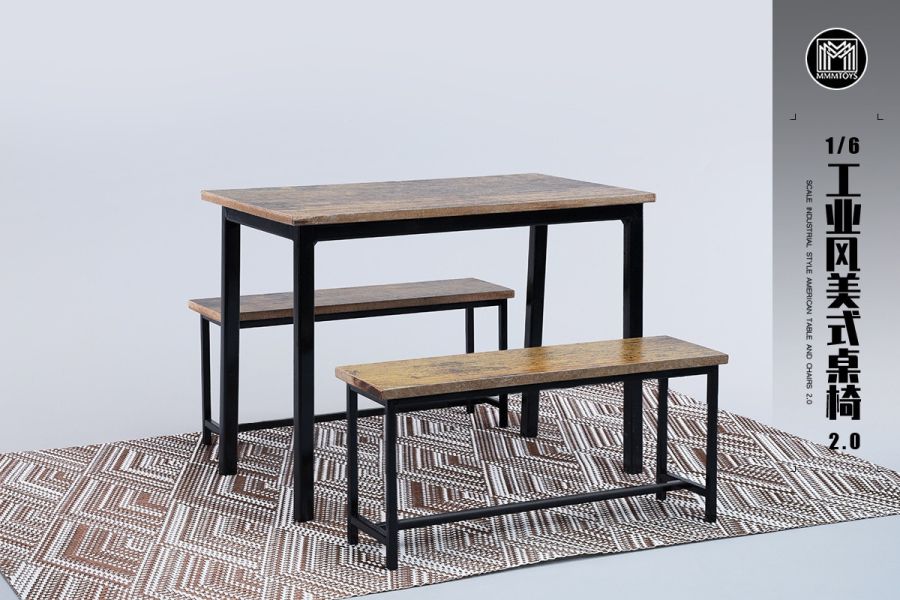 【史派克工廠】結單24年Q4 MMMTOYS 1/6 工業風美式桌椅2.0 M2416 適配12吋可動人偶 1011 MMMTOYS 1/6 工業風美式桌椅2.0 M2416 適配12吋可動人偶