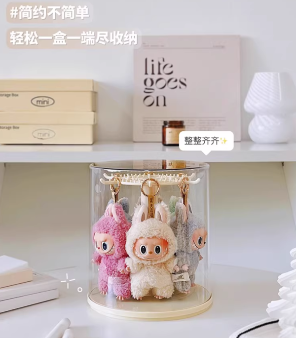 【史派克工廠】結單25年4月 labubu拉布布 哭娃 展示盒 旋轉防塵罩 搪膠展示架 公仔收納 0327 labubu拉布布 哭娃 展示盒 旋轉防塵罩 搪膠展示架 公仔收納