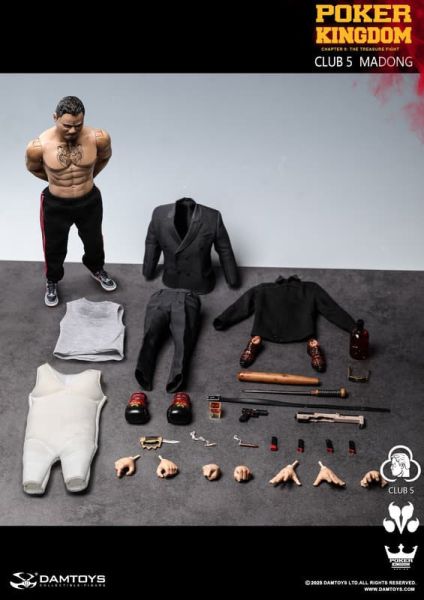 【史派克工廠】結單免運26年Q1 DAMTOYS 1/6 撲克王國 草花5 可動人偶 GK030-A 0829 DAMTOYS 1/6 撲克王國 草花5 可動人偶