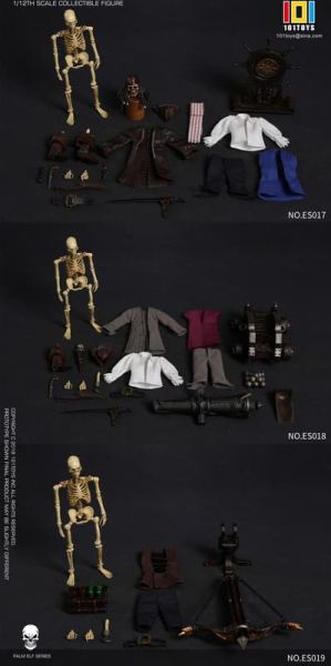 【史派克工廠】預購免運26年Q1 101TOYS 掌上精靈系列1/12 骷髏海盜單人 三人套 ES017-20 1212 101TOYS 掌上精靈系列1/12 骷髏海盜單人 三人套 ES017-20
