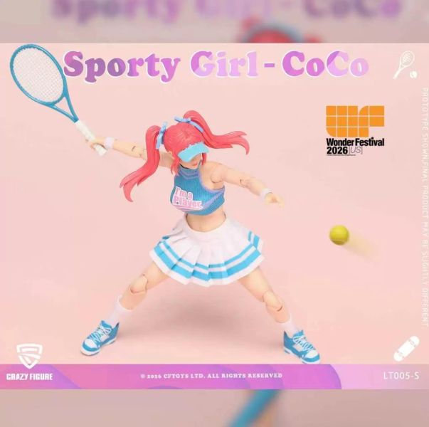 【史派克工廠】結單免運26年Q4 CFTOYS 26WF 美國限定 運動少女 可可 1/12 可動人偶 0427 CFTOYS 26WF 美國限定 運動少女 可可 1/12 可動人偶