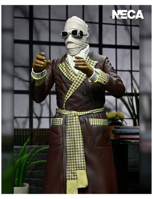 【史派克工廠】現貨 NECA 環球怪物 隱形人 Kemp House 彩色 7吋 可動人偶 0913 NECA 環球怪物 隱形人 Kemp House 彩色 7吋 可動人偶