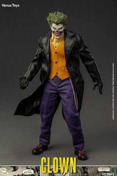 【史派克工廠】預購免運Q4 Venus Toys 犯罪王子 小丑 蝙蝠俠 VET002 1/12可動 附特典 0611 Venus Toys 犯罪王子 小丑 蝙蝠俠 1/12可動人偶 附特典