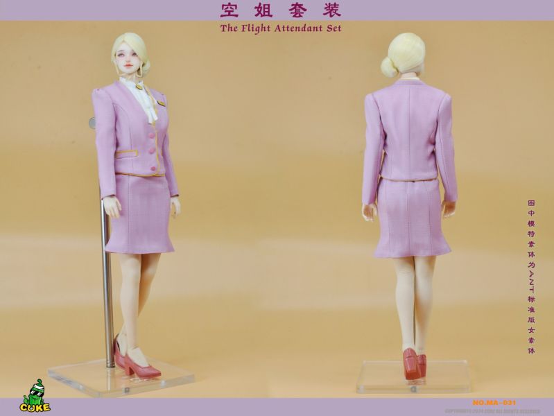 【史派克工廠】結單免運24年Q4 CUKE TOYS 1/6 J航空姐服飾套裝 MA-031 0925 CUKE TOYS 1/6 J航空姐服飾套裝 MA-031