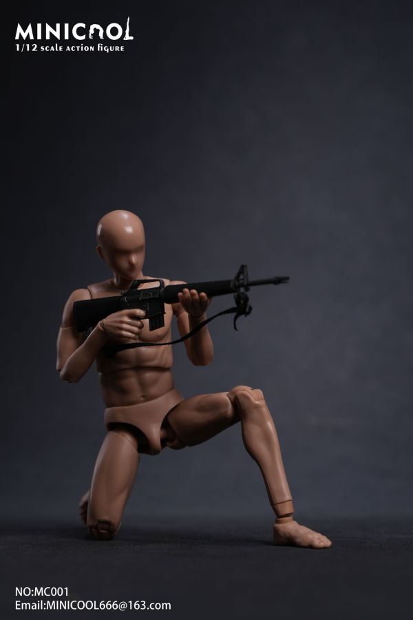 【史派克工廠】結單 預購24年8月 MINI COOL 1/12 6寸 可動男性素體 共6款MC001 0726 MINI COOL 1/12 6寸 可動男性素體 共6款MC001