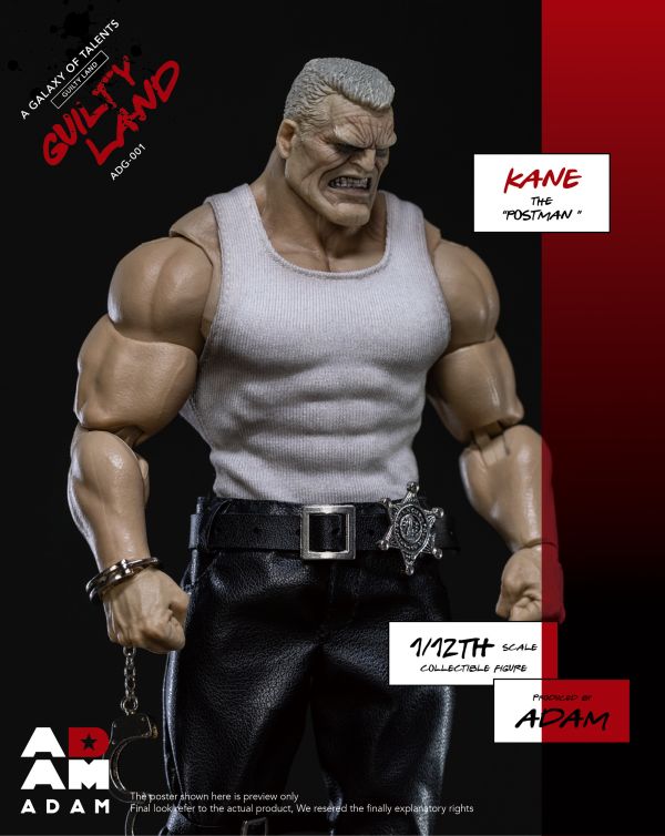 【史派克工廠】預購免運26年Q2 ADAM-ADG-001 1/12 極惡之都 郵差 凱恩 1017 ADAM-ADG-001 1/12 極惡之都 郵差 凱恩