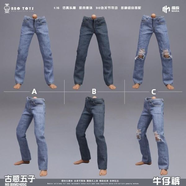 【史派克工廠】結單 預購24年Q3 BBOTOYS 1/6 古惑仔系列 古惑五子 BXM2407 牛仔褲 0425 BBOTOYS 1/6 古惑仔系列 古惑五子 BXM2407 牛仔褲