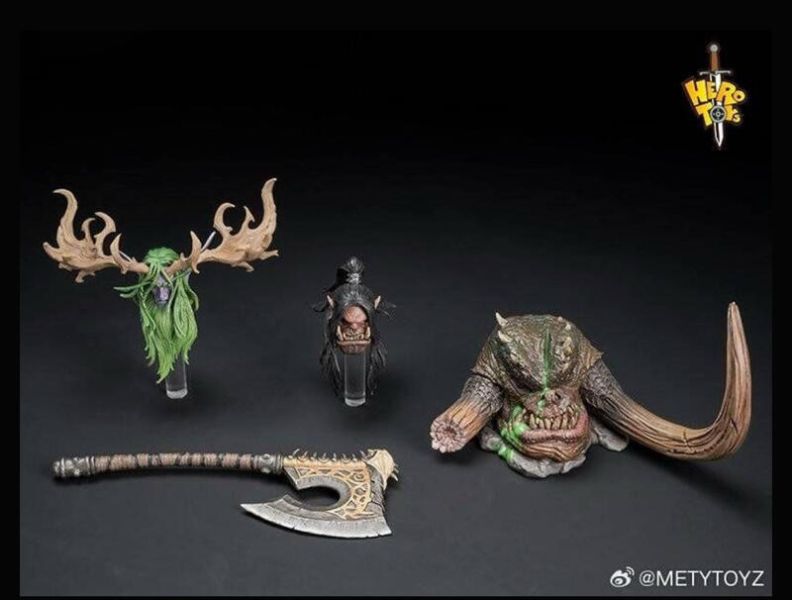 【史派克工廠】現貨免運 Hero toys 部落戰歌 獸人戰士 大酋長 吼爹 可動人偶 0307 Hero toys 部落戰歌 獸人戰士 大酋長 吼爹 可動人偶