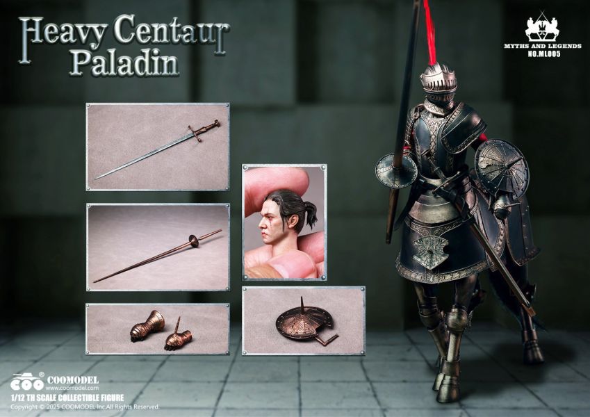 【史派克工廠】結單免運25年Q3 COOMODEL 1/12 重裝人馬聖騎士 標準版 ML005 豪華版 0401 COOMODEL 1/12 重裝人馬聖騎士 標準版 ML005 豪華版