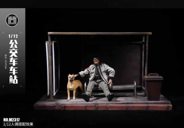 【史派克工廠】結單 23年Q4預購 mmmtoys 1/12 M2317 公交車車站 公車站 場景 兵人 場景 模型 0719 mmmtoys 1/12 M2317 公交車車站 公車站 場景 兵人 場景 模型