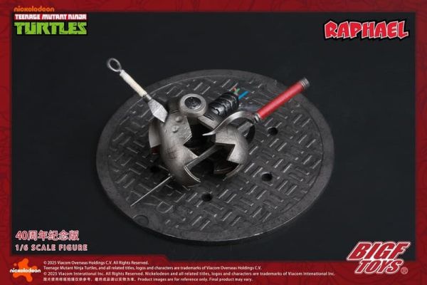 【史派克工廠】預購免運26年Q2 BIGFTOYS 1/6 忍者龜 拉斐爾 40週年紀念款 可動人偶 1014 BIGFTOYS 1/6 忍者龜 拉斐爾 40週年紀念款 可動人偶