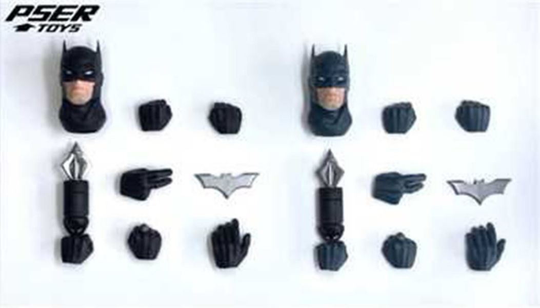 【史派克工廠】現貨  PSERTOYS 緘默蝙蝠俠 配件包 適配麥克法蘭 黑色/藍色 0914 PSERTOYS 緘默蝙蝠俠 配件包 適配麥克法蘭 黑色/藍色