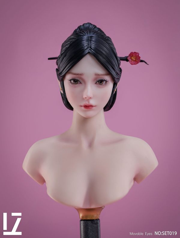 【史派克工廠】結單免運25年Q2 LZ TOYS 1/6 古裝女子 憐 可動眼女頭雕 SET019 1008 LZ TOYS 1/6 古裝女子 憐 可動眼女頭雕 SET019