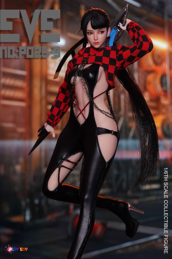 【史派克工廠】結單預購免運25年Q2 PLAY TOY 1/6 劍星 騰空小隊 EVE 可動人偶 P025B 0925 PLAY TOY 1/6 劍星 騰空小隊 EVE 可動人偶 P025B