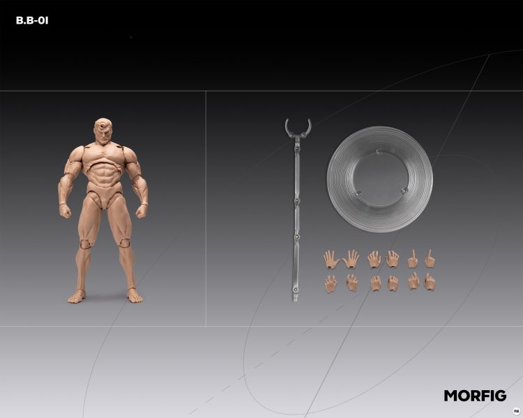 【史派克工廠】預購免運26年Q2 INART MORFIG 1/12 男素體β 超可動人偶 4色 1115 INART MORFIG 1/12 男素體β 超可動人偶 4色