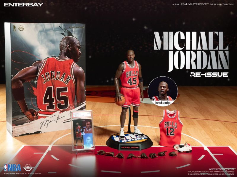 【史派克工廠】結單免運25年Q1 ENTERBAY 1/6 NBA系列 公牛隊 麥可喬丹 45號 I’M BACK 限量版 1010 ENTERBAY 1/6 NBA系列 公牛隊 麥可喬丹 45號 I’M BACK 限量版