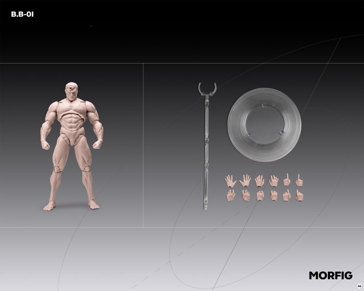 【史派克工廠】預購免運26年Q2 INART MORFIG 1/12 男素體β 超可動人偶 4色 1115 INART MORFIG 1/12 男素體β 超可動人偶 4色