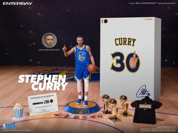 【史派克工廠】結單免運25年Q2 ENTERBAY 1/6 NBA勇士隊Stephen Curry 史蒂芬·柯瑞 0327 ENTERBAY 1/6 NBA勇士隊Stephen Curry 史蒂芬·柯瑞