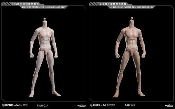 【史派克工廠】預購免運26年Q4 融幻模玩 1/6 超可動精瘦 寬肩白膚版 黃膚版 FSJB-01A&B 0427 融幻模玩 1/6 超可動精瘦 寬肩白膚版 黃膚版 FSJB-01A&B