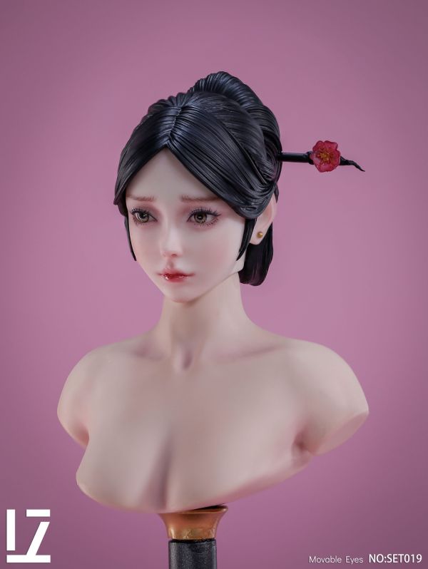 【史派克工廠】結單免運25年Q2 LZ TOYS 1/6 古裝女子 憐 可動眼女頭雕 SET019 1008 LZ TOYS 1/6 古裝女子 憐 可動眼女頭雕 SET019